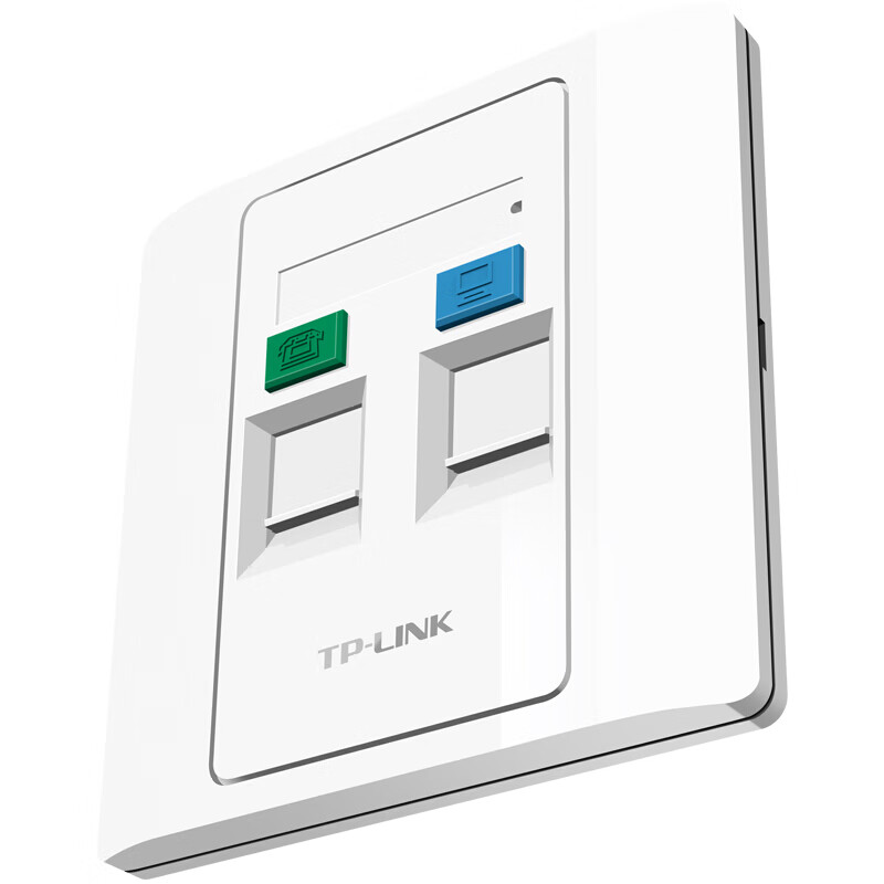 TP-LINK TL-EF002 双口信息面板 86型工程级网络接入解决方案